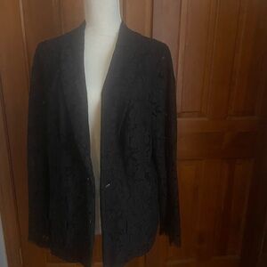 Torrid black lace blazer size 2